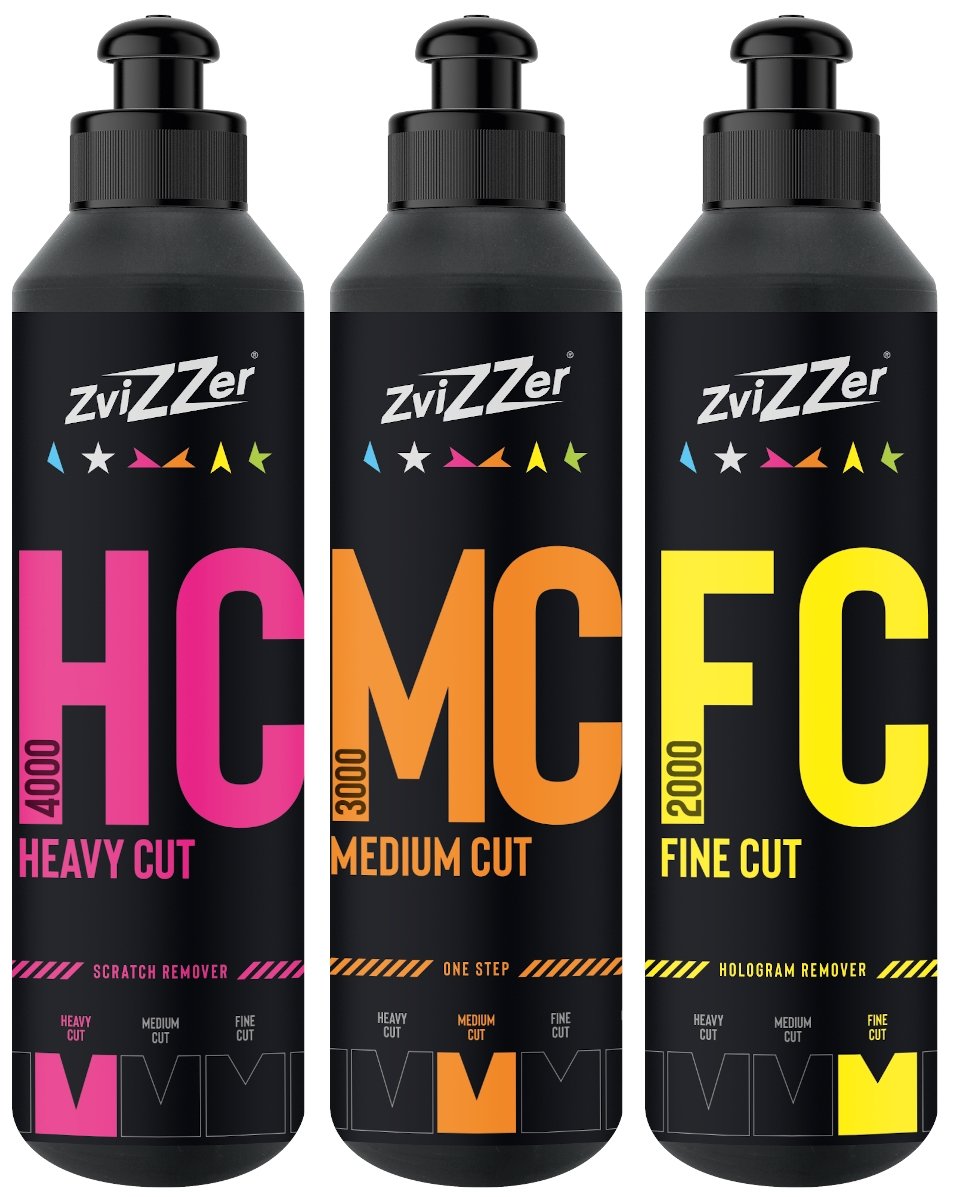 Zvizzer - Polituren Set - Heavy Cut bis Fine Cut - 3x 250ml – ADVANTUSE ...