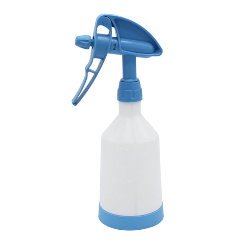 De Witte - Leerflasche mit 2-Way Tex Spray Sprühkopf blau - 0,5L
