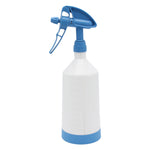 De Witte - Leerflasche mit 2-Way Tex Spray Sprühkopf blau - 1L