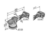 FLEX - XCE8 125 18.0-EC/5.0 Akku-Exzenterpolierer-Set - 18V - 125mm + 150mm - 8mm Hub - ADVANTUSE - Autopflegeshop