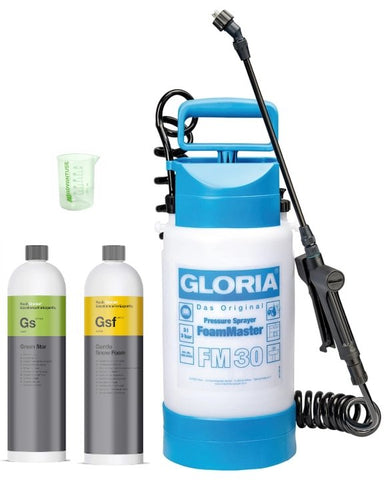 Gloria FM30 Set mit Gentle Snow Foam und Greenstar Allzweckreiniger - ADVANTUSE - Autopflegeshop