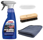 Innenraum-Reinigungs-Set mit Reiniger, Scrubpad, Bürste und Tuch - ADVANTUSE - Autopflegeshop