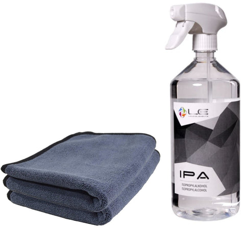 IPA Set - Entfetter 1000ml mit Tüchern - ISOPROPANOL / ISOPROPYLALKOHOL 99% - ADVANTUSE - Autopflegeshop