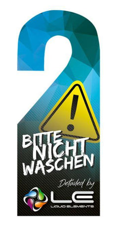 Liquid Elements - Bitte nicht waschen Anhänger - ADVANTUSE - Autopflegeshop