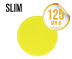 Liquid Elements - Slim Pad - flaches Pad - Höhe 15mm - gelb/medium cut - Durchmesser 125mm - ADVANTUSE - Autopflegeshop