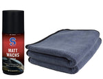 Matt Wachs Spray Set - Sprühversiegelung für matte Oberflächen und passende Tücher - ADVANTUSE - Autopflegeshop