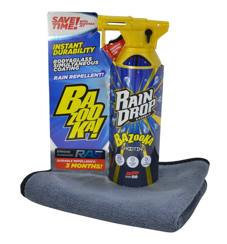 Nassversiegelungs-Set - Soft99 Rain Drop Bazooka mit passendem Tuch - 300ml - ADVANTUSE - Autopflegeshop