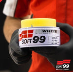 Soft99 - White Soft Wax - Autowachs zur Versiegelung für weiße Lacke - 350g - ADVANTUSE - Autopflegeshop