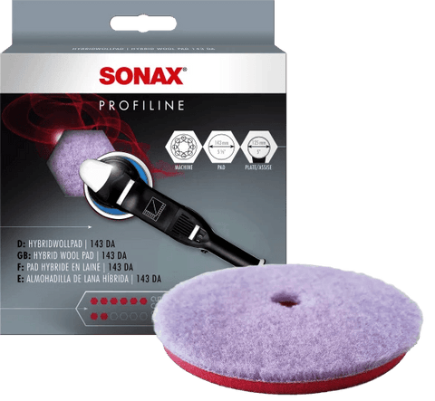 Sonax - Hybrid Wollpad 143 DA - Exzenter Wollpad - 125mm - ADVANTUSE - Autopflegeshop
