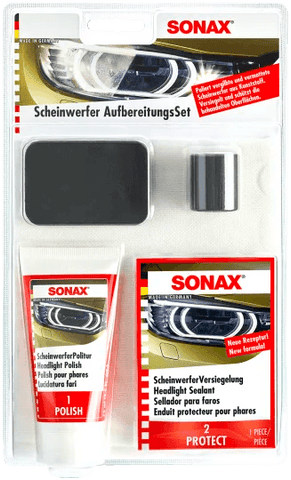 Sonax - Scheinwerfer Aufbereitungsset klein - Endverbraucher Set - ADVANTUSE - Autopflegeshop